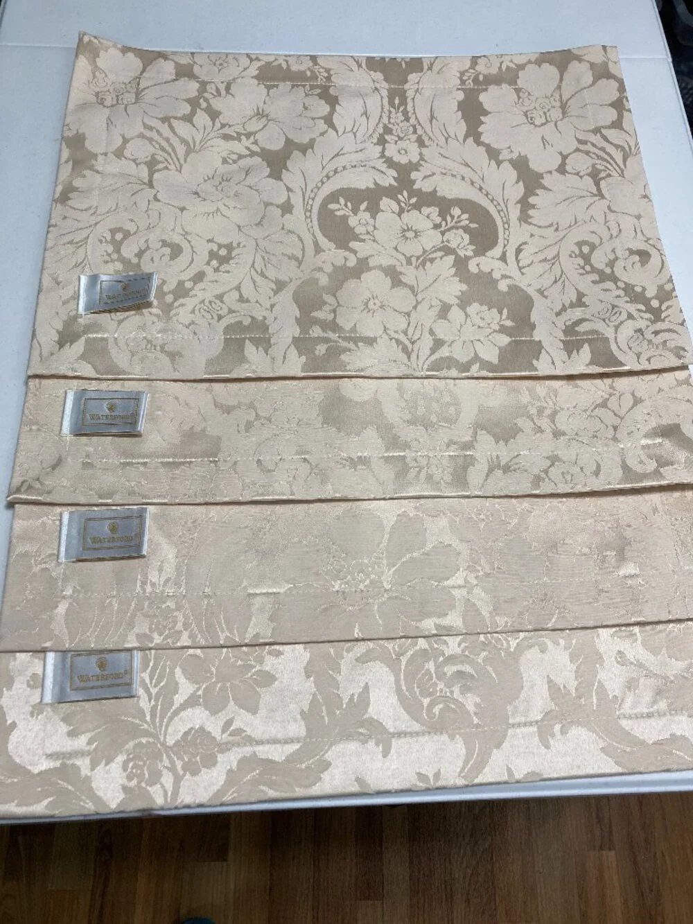 NWOT Vintage Waterford Placemats Damask Barons Court Table Linens Set of 4